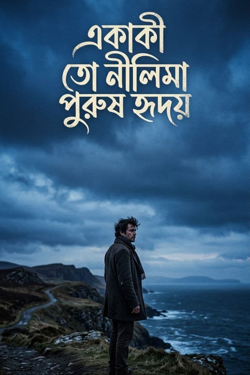 "একাকীত্বের নীলিমায় পুরুষহৃদয়।"